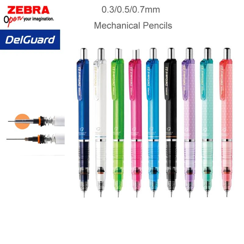 Zebra Pen Sarasa - ZEBRA DelGuard Mechanical Pencil Japanese Stationery