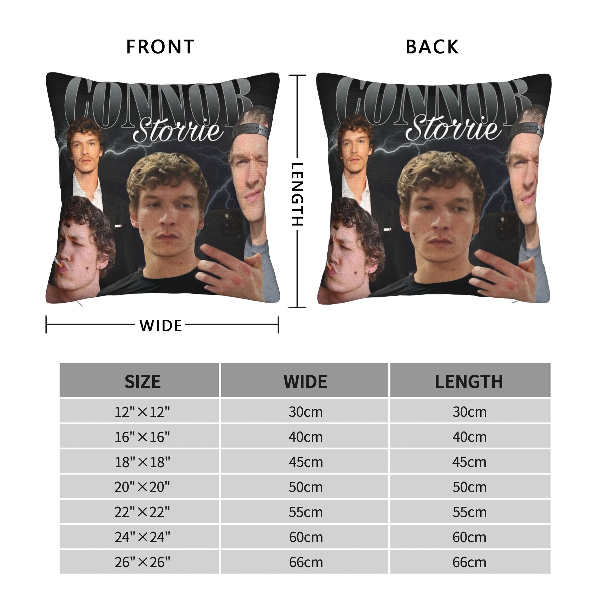 Connor Storrie Heated Rivalry  - Pillow Cover Sublimation recension och pris