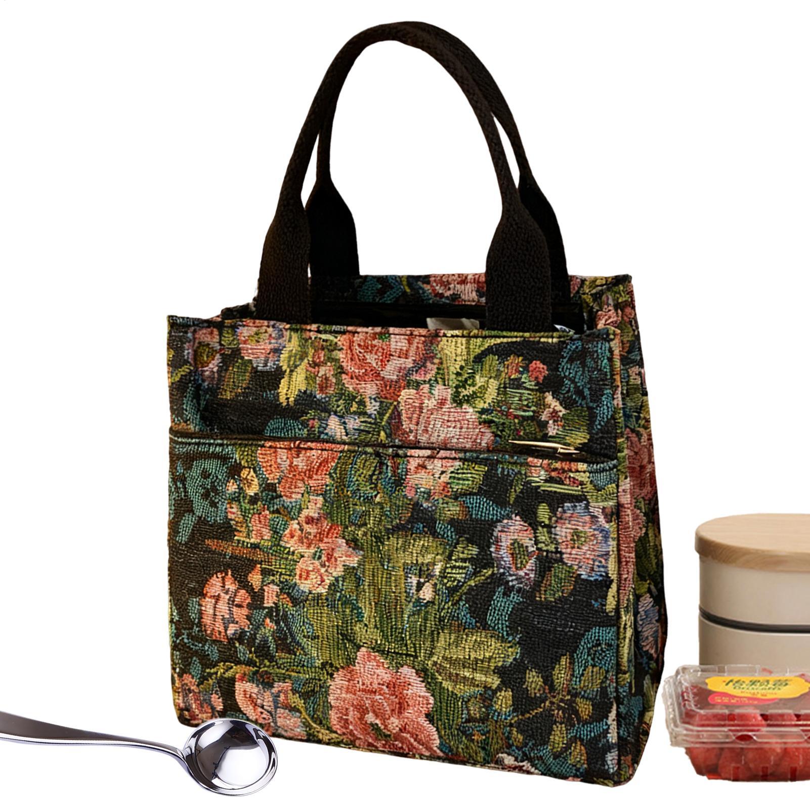 Insulated Lunch Bag Flower Wat - Tote Bag Sublimation recension och pris