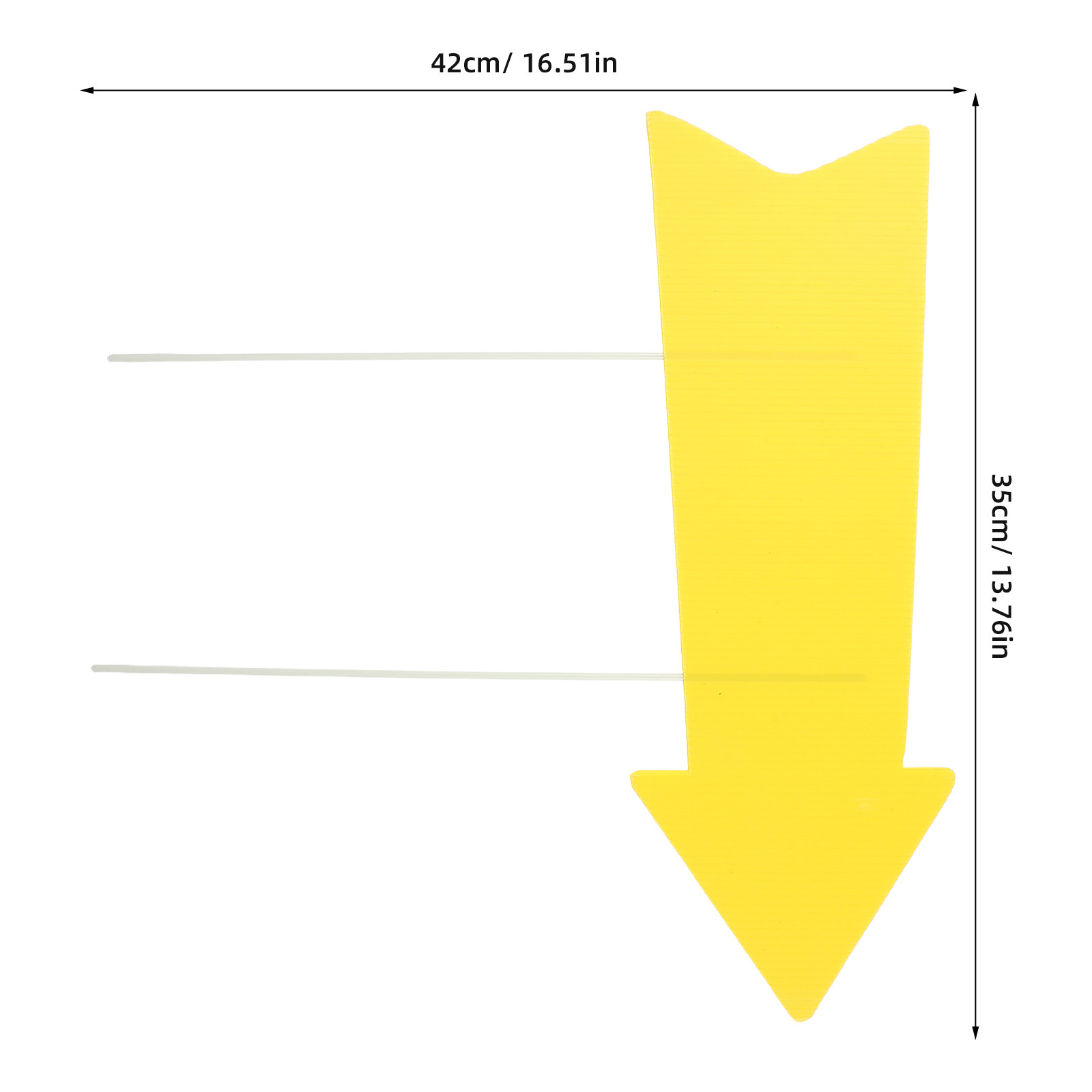 10Pcs Yellow Arrow Yard Signs  - Yard Sign Blank recension och pris