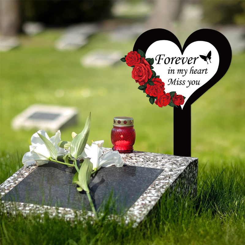 2024 Cemetery Memorial Heart S - Yard Sign Blank recension och pris