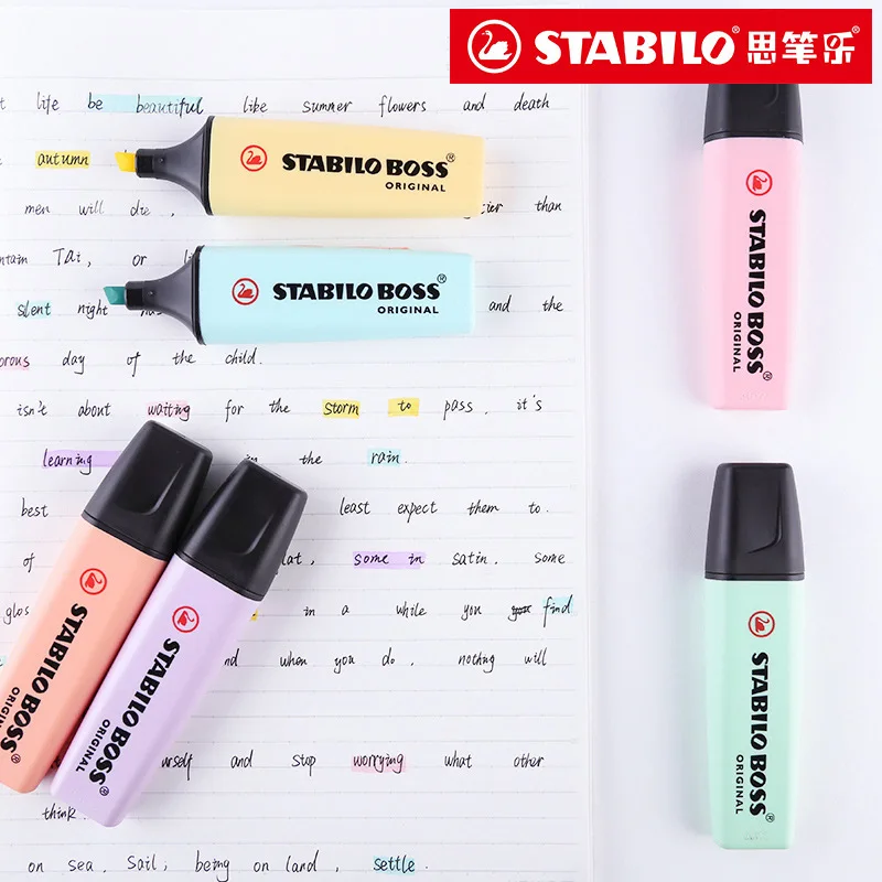 6 Colors STABILO BOSS Macaron  - Stabilo Marker Boss recension och pris