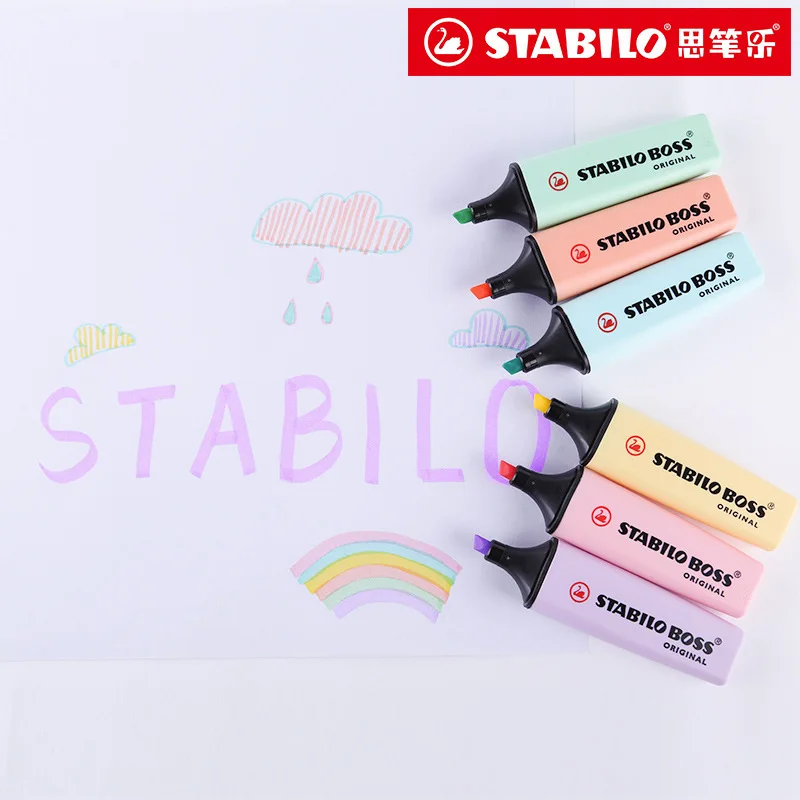 6 Colors STABILO BOSS Macaron  - Stabilo Marker Boss recension och pris