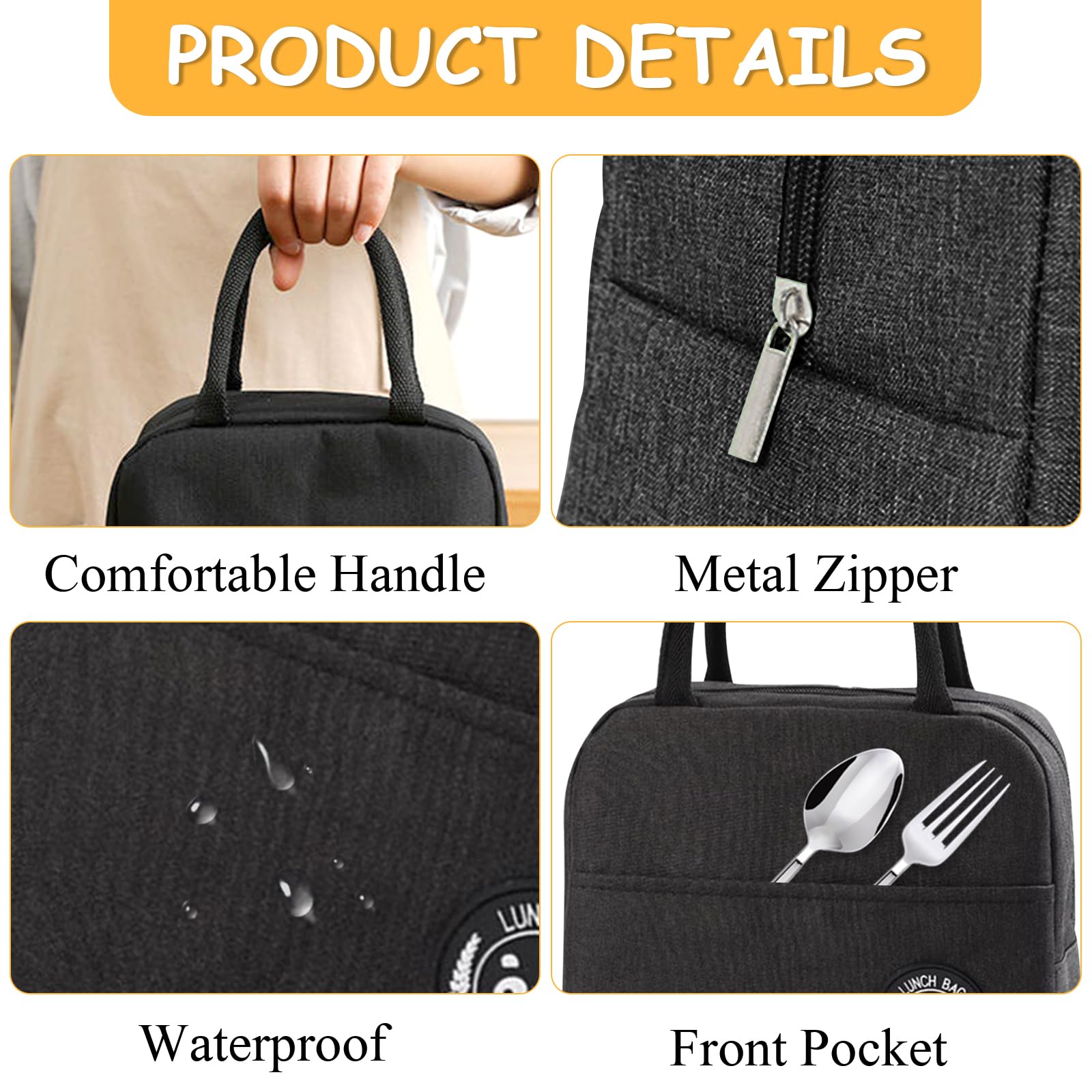 Lunch Bag Insulated Cooler Bag - Tote Bag Sublimation recension och pris
