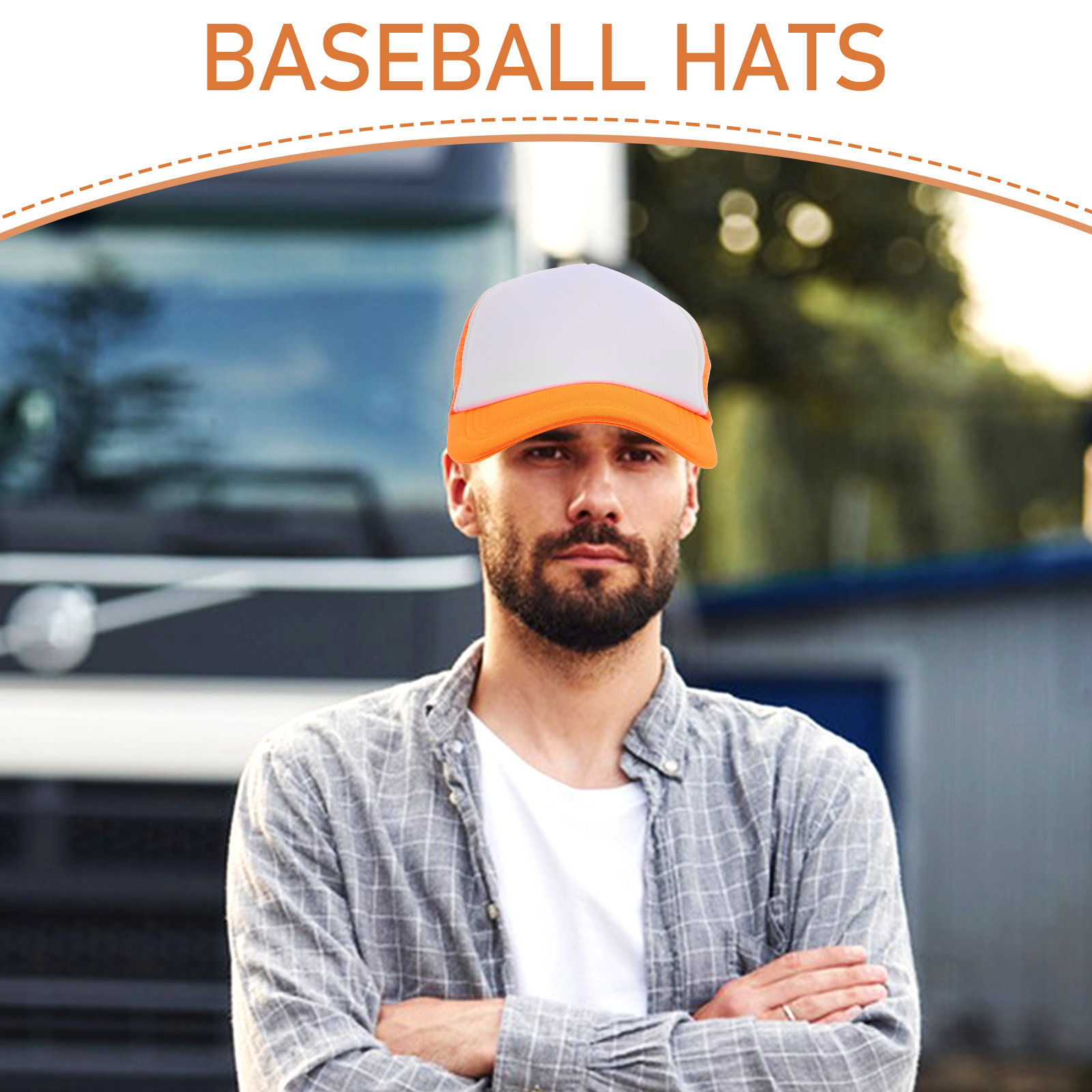 10Pcs Heat Transfer Blank Mesh - Hat Sublimation Blank recension och pris