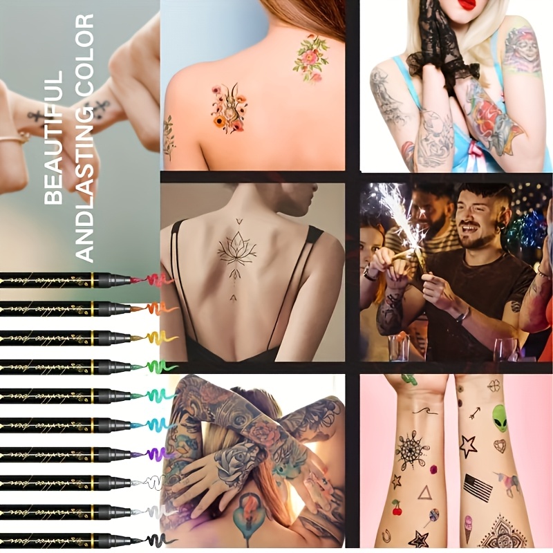 Temporary Tattoo Marker Set 10 - Copic Marker Sketch recension och pris