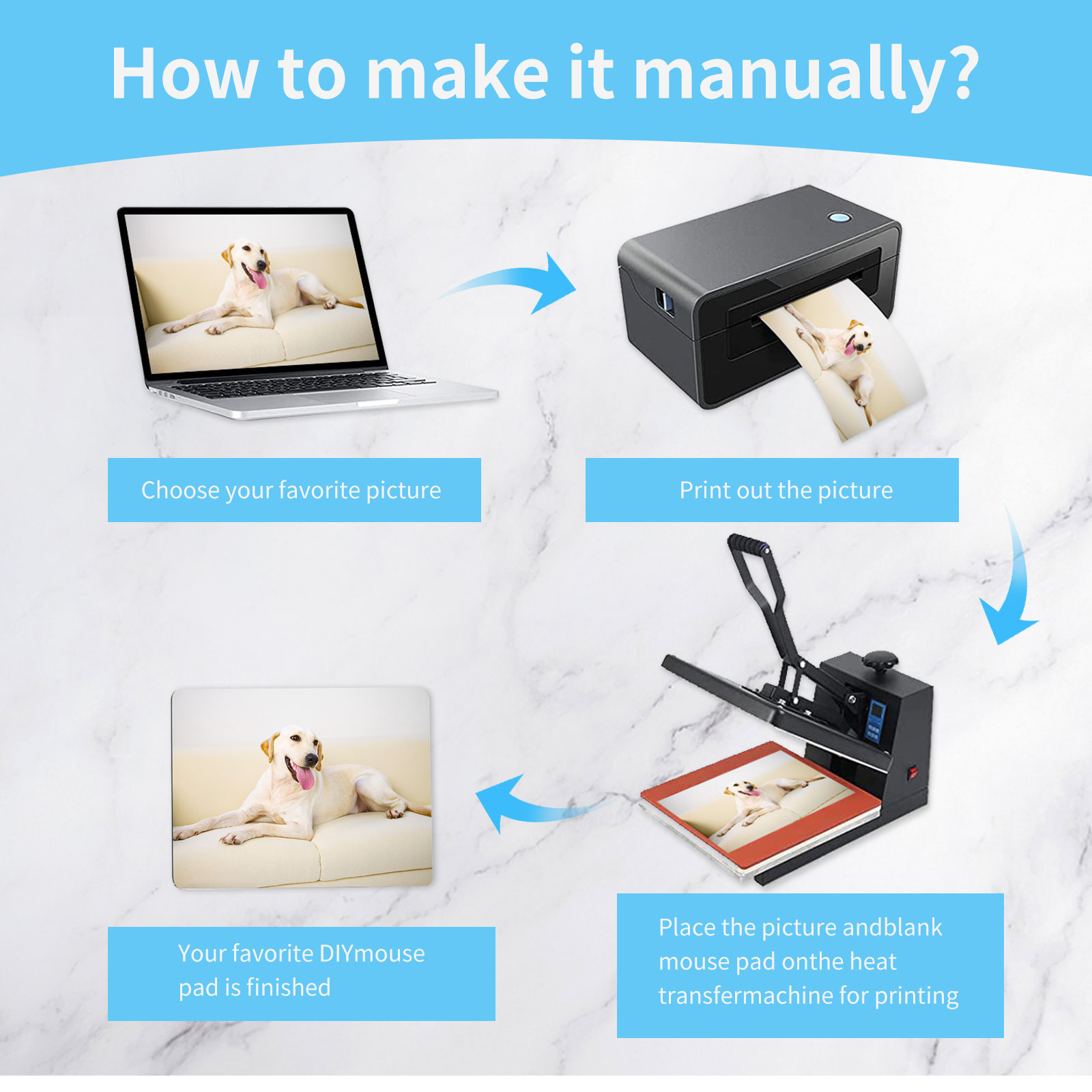 8pcs Sublimation Mouse Pad Bla - Mouse Pad Blank Sublimation recension och pris