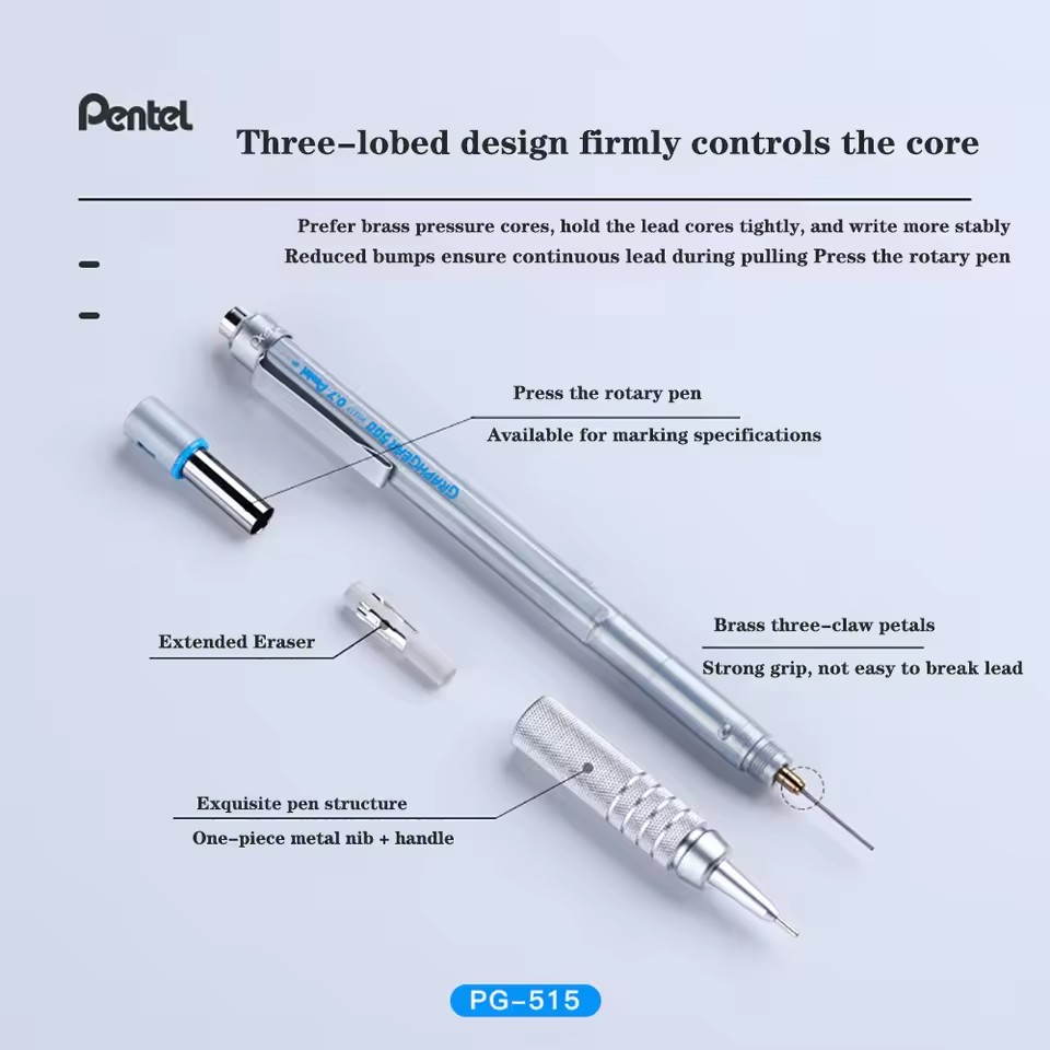 Pentel GraphGear 500 Mechanica - Pentel Pen Graphgear recension och pris