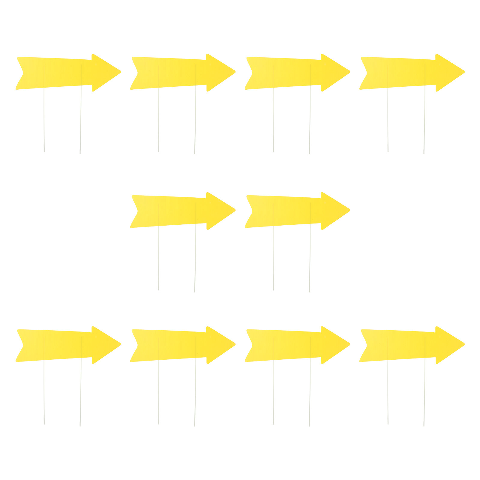 10Pcs Blank Arrow Yard Signs Y - Yard Sign Blank recension och pris