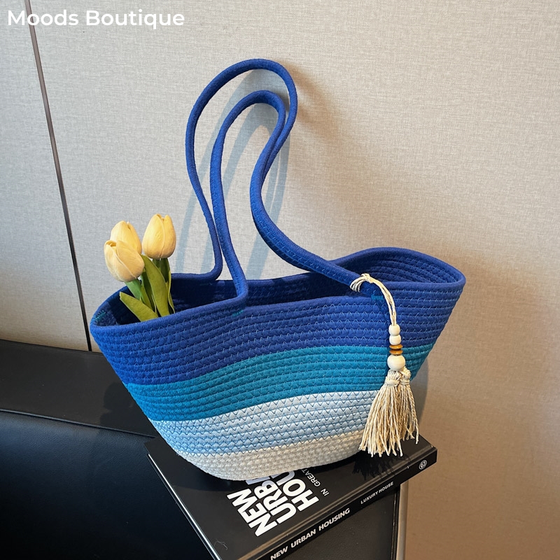 Cotton Rope Woven Design Shoul - Tote Bag Sublimation recension och pris
