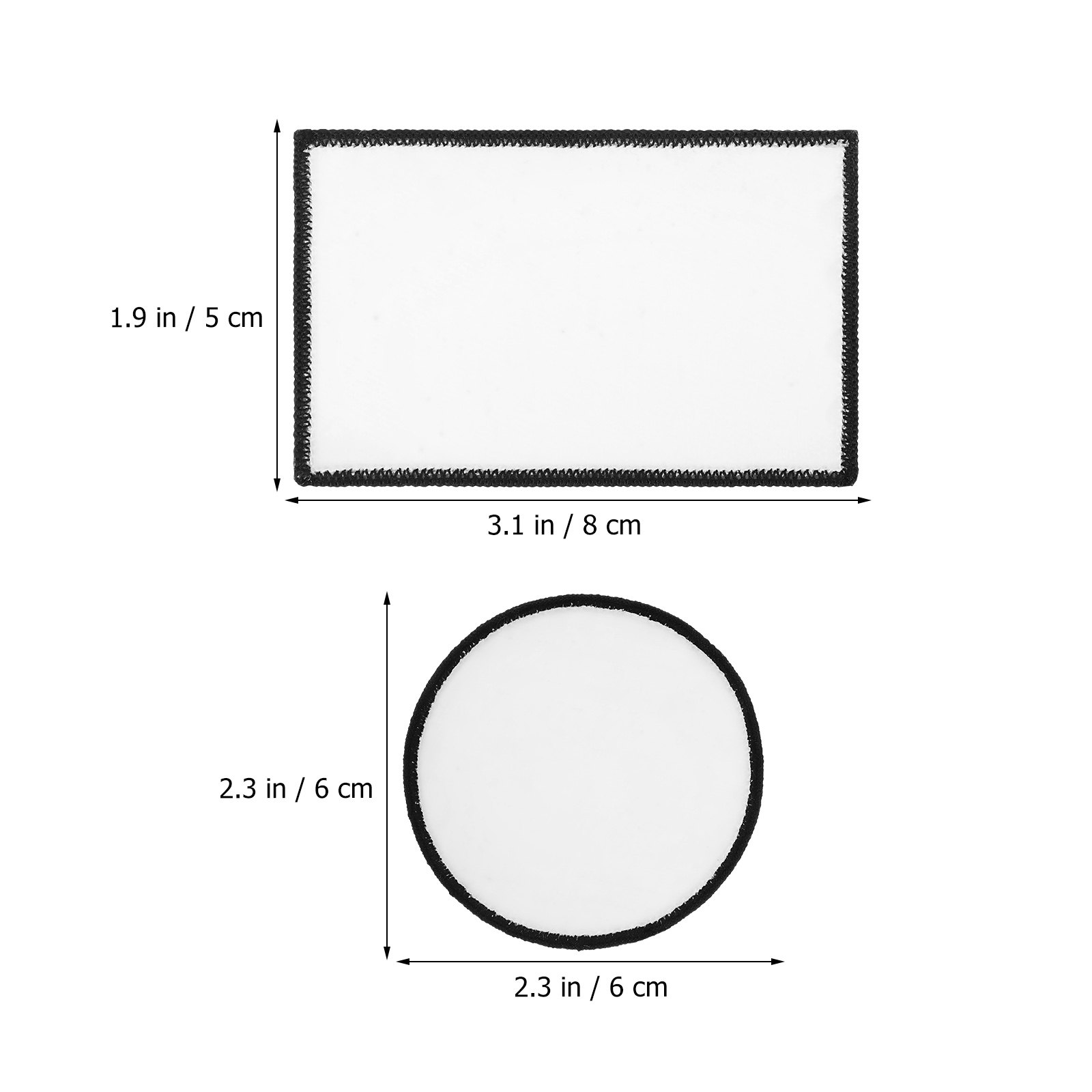 30Pcs Blank Iron-on Patches Su - Hat Sublimation Blank recension och pris