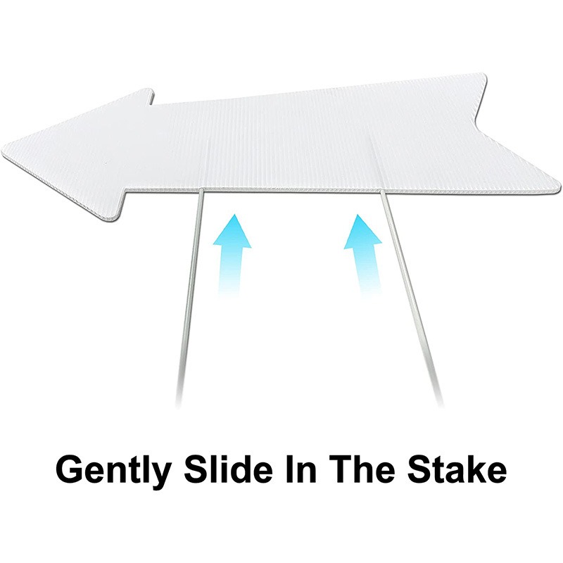 Blank Arrow Signs with Stakes  - Yard Sign Blank recension och pris