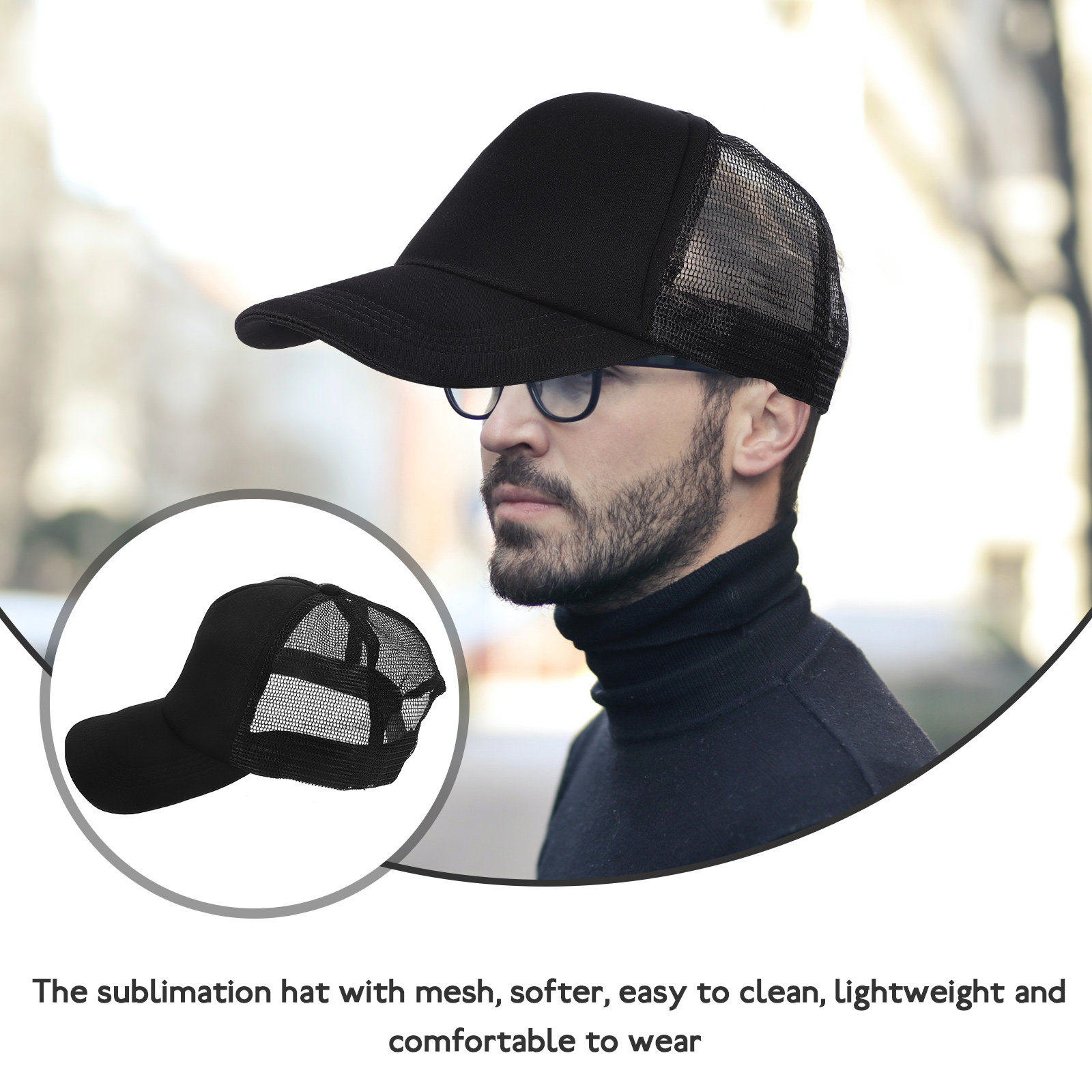 10Pcs Breathable Mesh Sublimat - Hat Sublimation Blank recension och pris