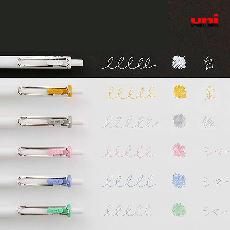 3pcs UNI Ball One Gel Pen Gold - Pentel Pen Energel recension och pris