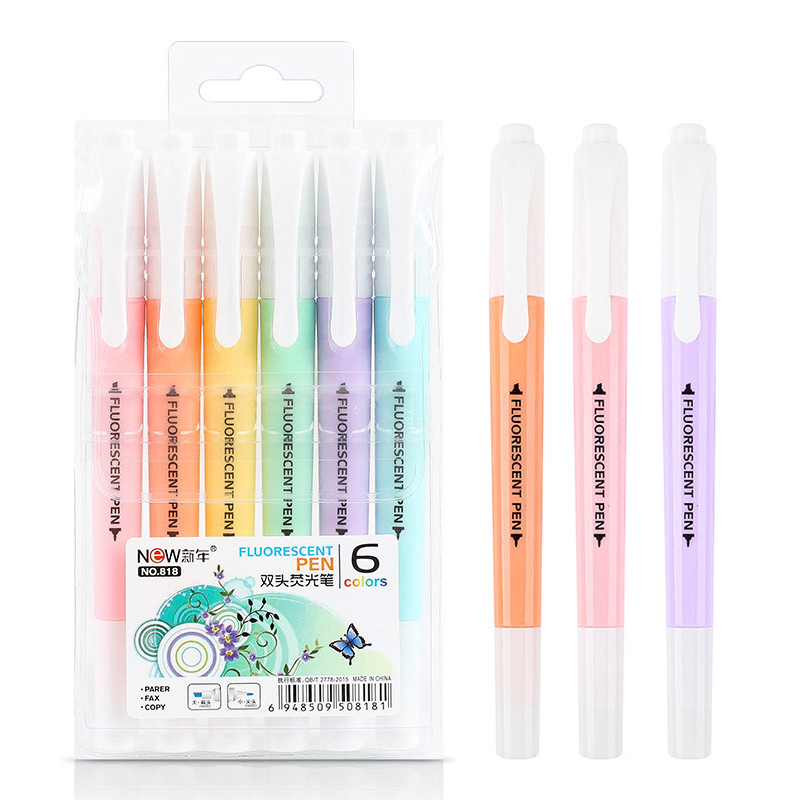 6Pcs/Set Double Head Fluoresce - Stabilo Marker Boss recension och pris