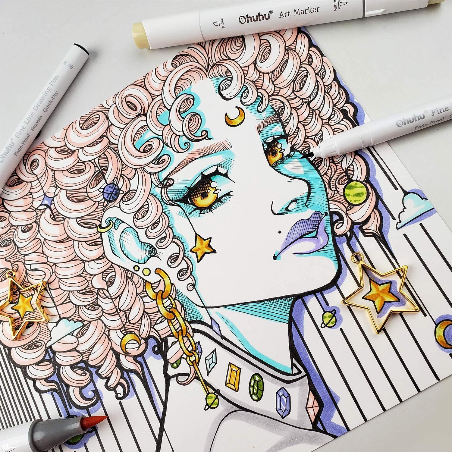 Ohuhu Micro Pen Fineliner Draw - Copic Marker Sketch recension och pris