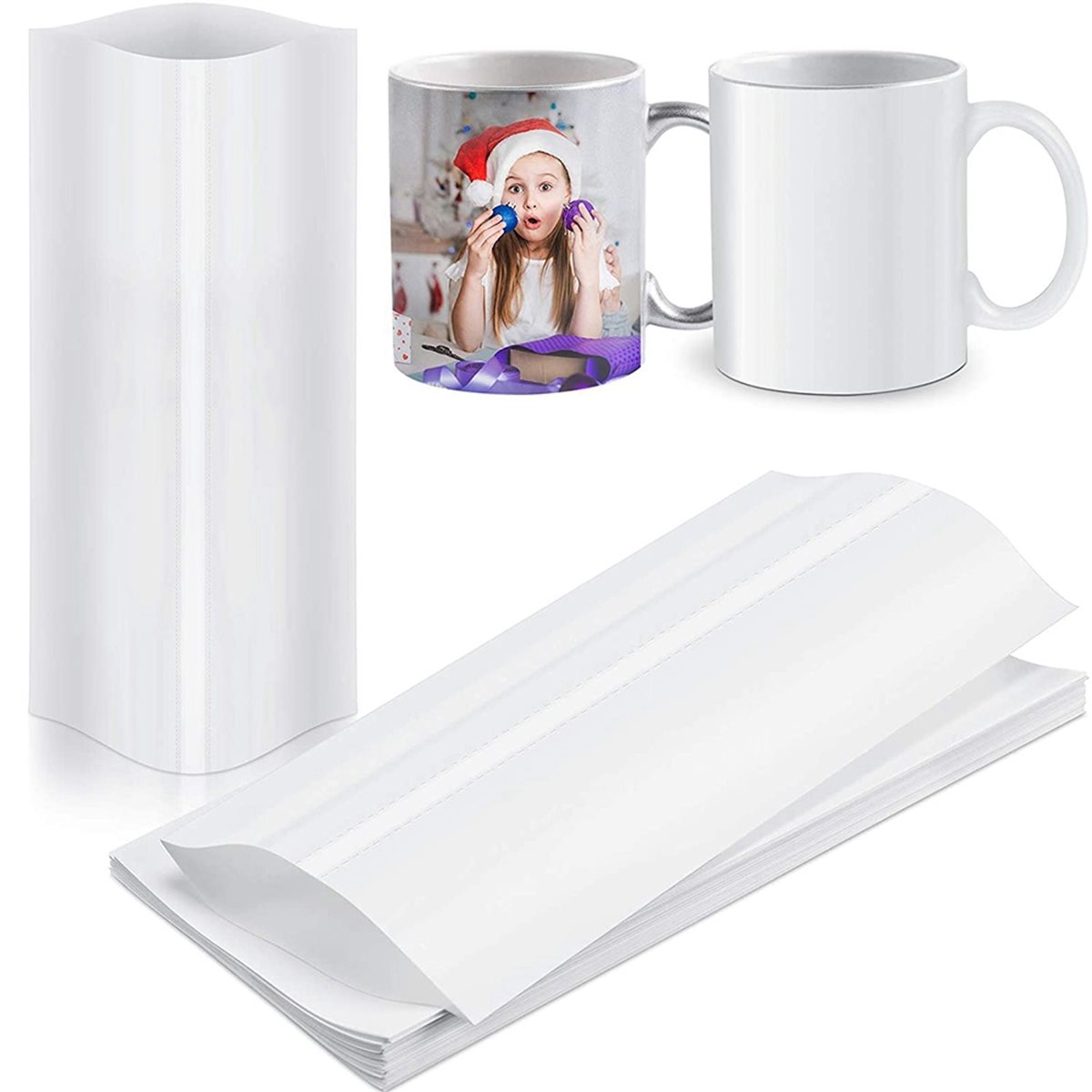 BAAE 420Pcs Sublimation Shrink - Sublimation Mug White recension och pris