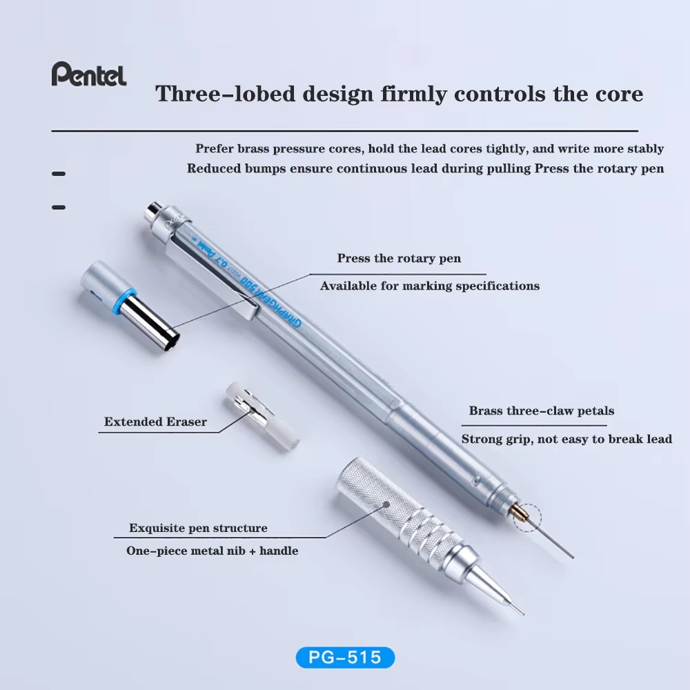 1pc Pentel Graphgear 500 Draft - Pentel Pen Graphgear recension och pris